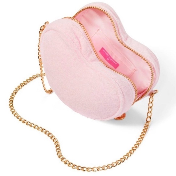 Stoney Clover Lane x Target Terry Cloth Heart Crossbody Bag Purse - Picture 1 of 6